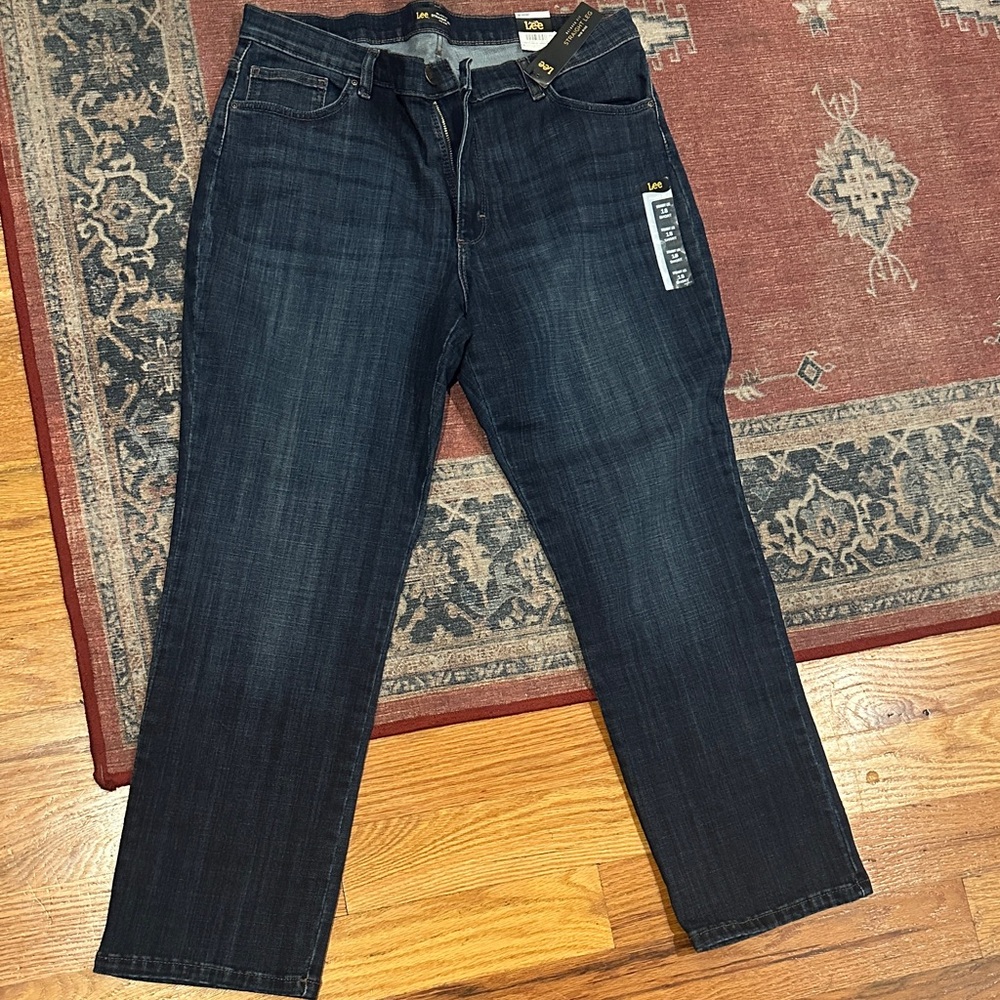Lee Women's Deep Indigo Relaxed Jeans